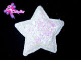 CMS30102 - Vinil Glitter de 4cm x 4cm - Estrella Blanca