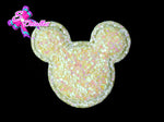 CMS30103 - Vinil Glitter de 4cm x 4cm - Mickey Amarillo