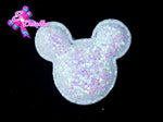 CMS30105 - Vinil Glitter de 4cm x 4cm - Mickey Celeste