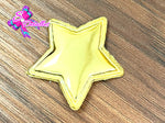 CMS30210 -Vinil de 3,5cm x 3,5cm - Estrella Dorada