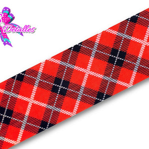 LBP27197 - Listón Estampado de 7,5 cm - Navidad (por Metro)