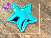 CMS30212 -Vinil de 3,5cm x 3,5cm - Estrella Azul