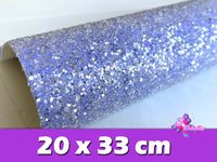 HV000074 - 5 Hojas de Vinil de 20x33 cm - Glitter Mini Lentejuelas (Medianas)