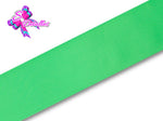 Listón Barrotado Unicolor de 7,5 cm – 555, Green Flash, Verde Flash, 