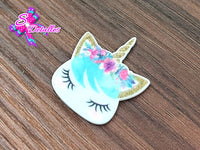 CM00017 - Resina de 3cm por 3,5cm - Unicornio