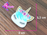 CM00017 - Resina de 3cm por 3,5cm - Unicornio