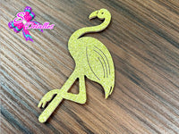 CMS30216 -Fieltro Glitter de 5cm x 9cm - Flamingo Dorado