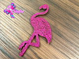 CMS30217 -Fieltro Glitter de 5cm x 9cm - Flamingo Fucsia
