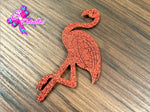 CMS30218 -Fieltro Glitter de 5cm x 9cm - Flamingo Rojo