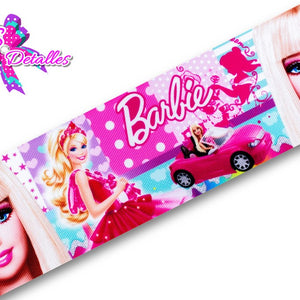 LBP07030 - Listón Estampado de 7,5 cm - Barbie (por Metro)