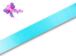 Listón Satinado Unicolor de 0,9 cm – 340, Turquoise, Turquesa, Azul Turquesa, 