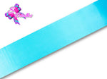Listón Satinado Unicolor de 2,5 cm – 340, Turquoise, Turquesa, Azul Turquesa, 