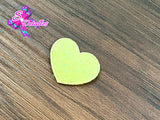 CMS30032 - Tela Glitter de 2,5cm x 2,5cm - Corazon Amarillo