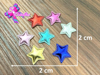 CMS30033 - Vinil de 2cm x 2cm - Estrellas Multicolor (Paquete Surtido)