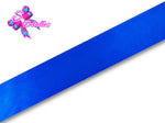 Listón Satinado Unicolor de 2,2 cm – 352, Electric Blue, Azul Eléctrico, 