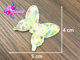 CMS30233 - Lentejuela de 5cm x 4cm - Mariposa Amarilla