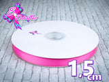 Listón Barrotado Unicolor de 1,5 cm – 156, Hot Pink, Rosa, 