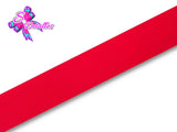 Listón Barrotado Unicolor de 1,5 cm – 250, Red, Rojo, 