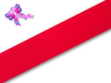 Listón Barrotado Unicolor de 2,5 cm – 250, Red, Rojo, 